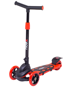 БЕЗ УПАКОВКИ Самокат 3-колесный Robin 3D 120/90 мм, красный БЕЗ УПАКОВКИ Самокат 3-колесный Robin 3D 120/90 мм, красный